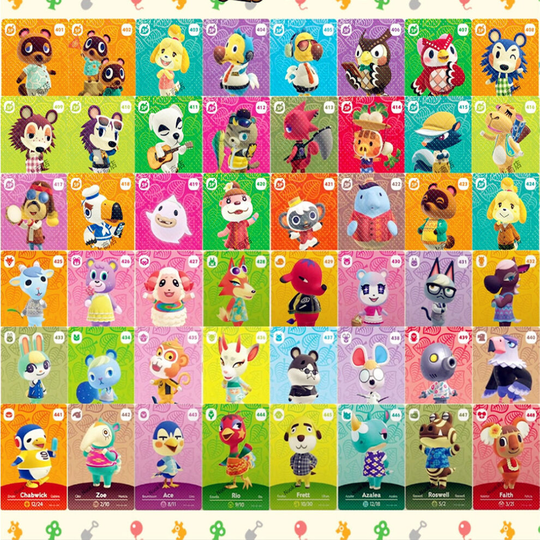 (Mini No.401-448) Animal Crossing Amiibo NFC TAG Cards NO.1-448 Series
