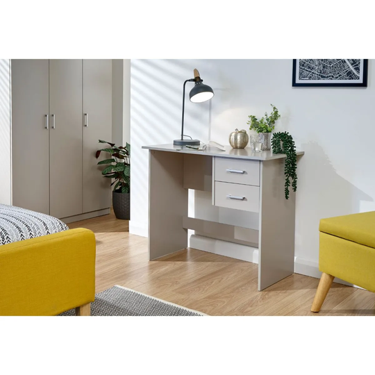 Panama 2 Drawer Desk Grey