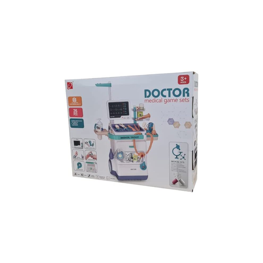 Doctor Medical Trolley & ECG Set Kids Toy
