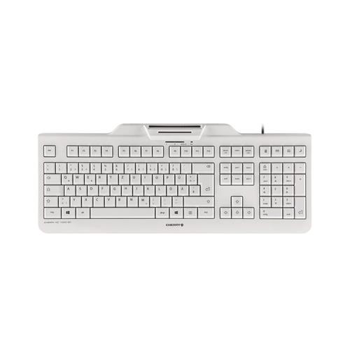 CHERRY KC 1000 SC Corded Smartcard Keyboard Light Grey USB (AZERTY - FR)