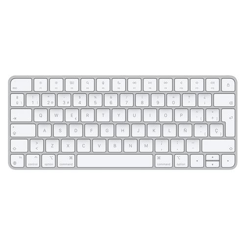 Apple Magic keyboard USB + Bluetooth Spanish Aluminium White