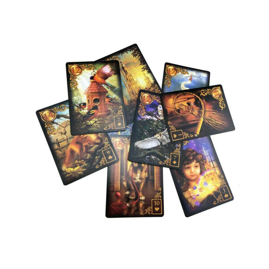 Tarot Cards Deck Lenormand Oracle Golden Body Spirt Reverie Game Board Party