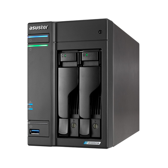 Asustor Lockerstor 2 - 2 Bay 4GB Diskless Desktop NAS