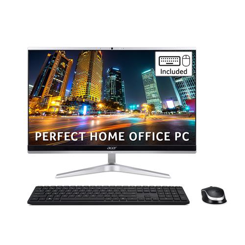 Acer Aspire C22-1650 All-in-One PC - (Intel Core i5-1135G7 8GB 256GB SSD 21.5 inch Full HD Display Wireless Keyboard and Mouse Windows 10 Silver)