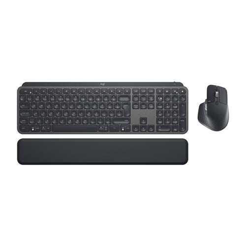 Logitech MX Keys Combo for Business keyboard Mouse included RF Wireless + Bluetooth QWERTY UK International Graphite