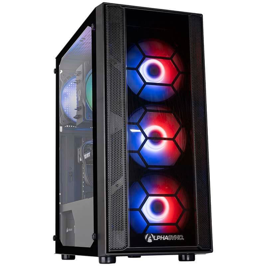 AlphaSync Onyx Nvidia GeForce Rtx 3060Ti Amd Ryzen 5 5600X 16GB Ram 1TB Ssd WiFi Windows 11 Home