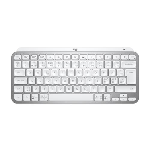 Logitech MX Keys Mini for Business keyboard RF Wireless + Bluetooth QWERTY Nordic Aluminium White