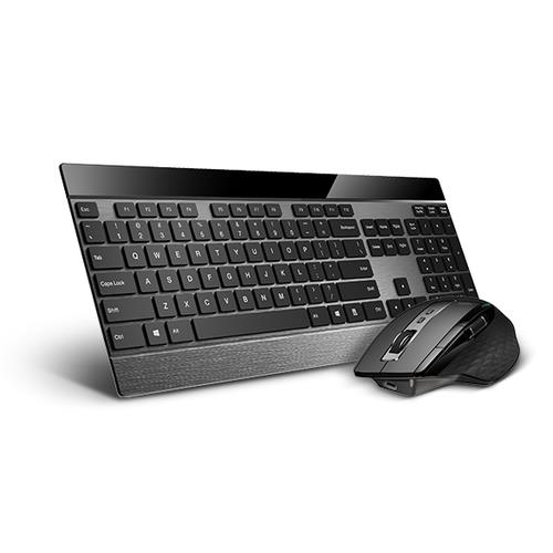 Rapoo 9900M keyboard Mouse included RF Wireless + Bluetooth Black