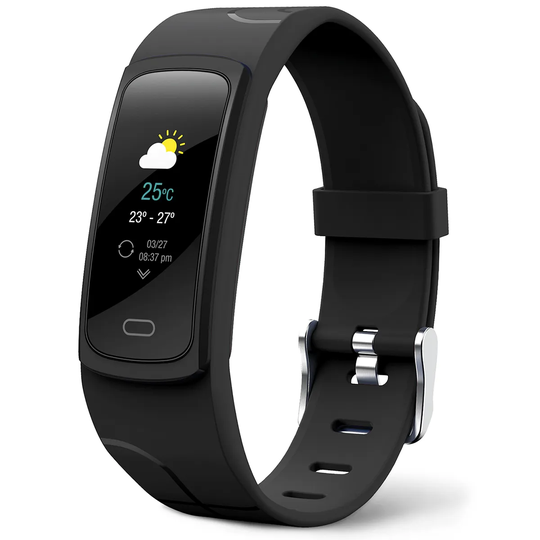 Mixx F1 Fitness Tracker Bracelet - Midnight Black