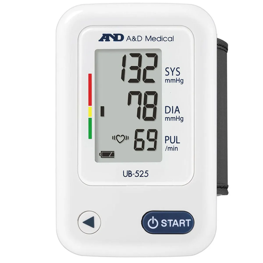 A&D Medical UB-525 Automatic Wrist Monitor - White & Blue