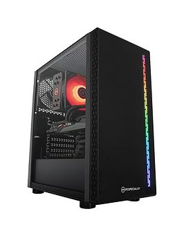 Pc Specialist Fusion R5 Pc Gaming Desktop Base Unit - Amd Ryzen 5 4500, Geforce Rtx 3050, 16Gb Ram, 512Gb M.2 Ssd &Amp; 1Tb Hdd