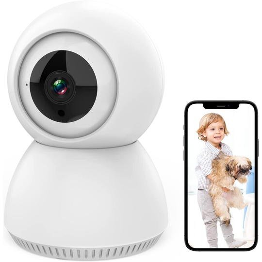 Pet Camera, Pan/Tilt Baby Monitor for Baby/Elder/Pet, 1080P Wi-Fi Camera with 2 Way Audio, Dog Camera with Motion Detection
