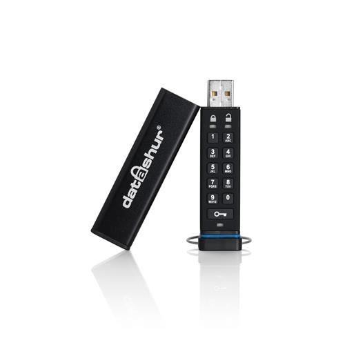 iStorage datAshur 256-bit 32GB USB 2.0 secure encrypted flash drive IS-FL-DA-256-32