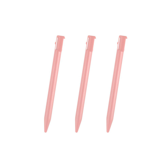 3 Pink Touch Stylus Pen For Nintendo 3DS Rigid Plastic Gaming