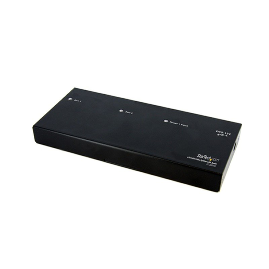 Startech 2 Port DVI Video Splitter with Audio