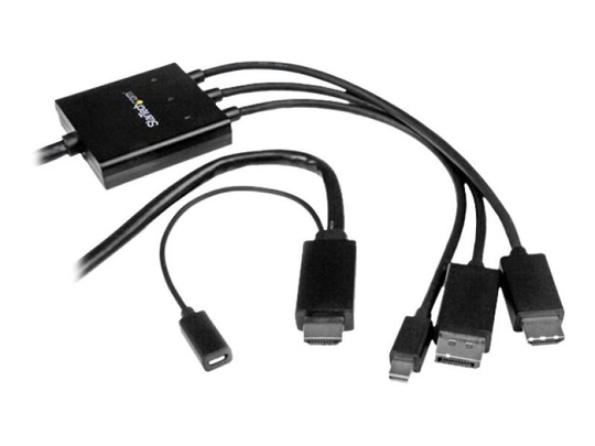 StarTech HDMI, DisplayPort or Mini DisplayPort to HDMI Converter Cable - 2 m (6 ft.)