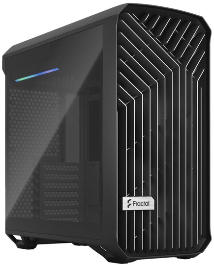 Fractal Design Torrent Compact Tempered Glass Dark Tint Gaming Computer Case Black