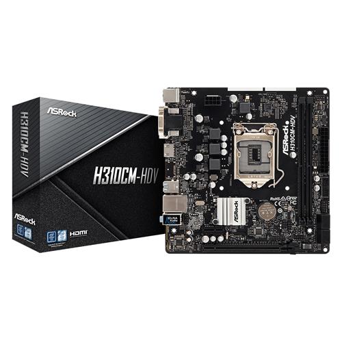 Asrock H310CM-HDV LGA 1151 (Socket H4) Micro ATX Intel H310