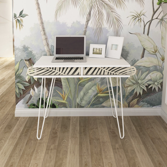 (Walnut) Vivense Illia Study Gaming Desk 96x50 cm