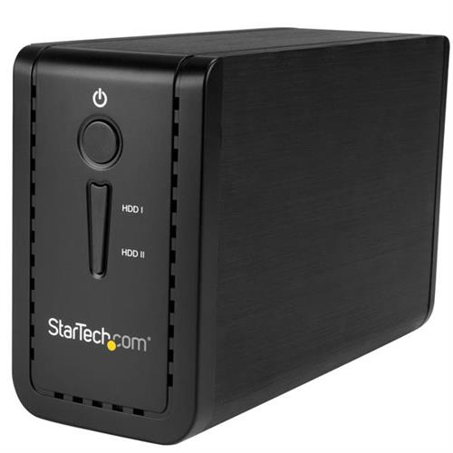 StarTech.com USB 3.1 Dual 3.5 SATA (6Gbps) HDD Enclosure with RAID - USB-C and USB-A