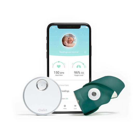 Owlet Smart Sock 3 Baby Monitor - Deep Sea Green