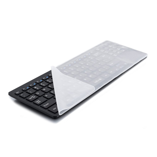 kwmobile Rugged, ultra-thin Keyboard Protector Silicone for 15" - 17" Laptop/Notebook / Ultrabook in transparent - effective protection from dirt