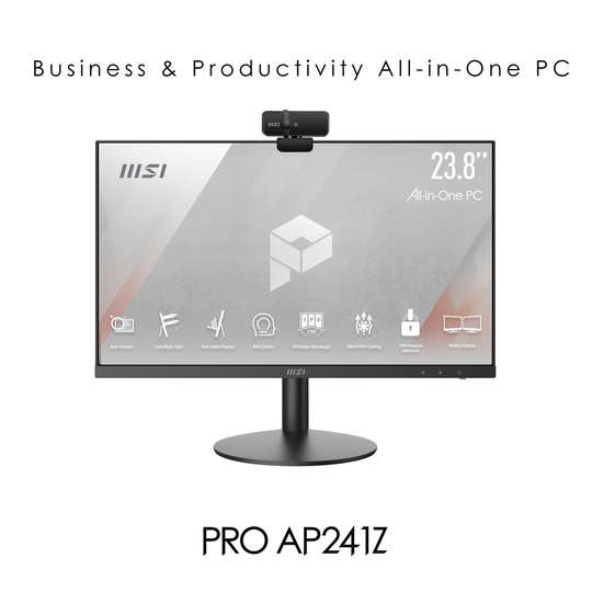 MSI PRO AP241Z 5M Ryzen 5 5600G 8GB 512GB SSD 24 Inch Windows 11 All-In-One PC