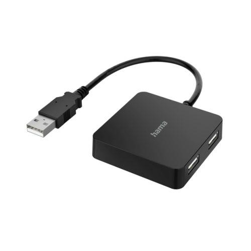 Hama 00200121 interface hub USB 2.0 480 Mbit/s Black