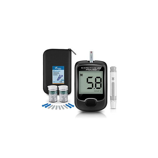 SEEYC Blood Glucose Monitor Meter, Diabetes Testing Kit, 50 Blood Sugar Tester Strips with 1 Lancing Device ...