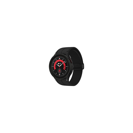 Samsung Galaxy Watch5 Pro Smart Watch, Health Monitoring, Fitness Tracker, Long Lasting Battery, LTE, 45mm, Black Titanium, UK Version