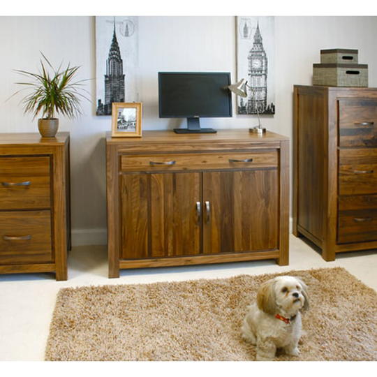 Sayan Walnut Hidden Home Office