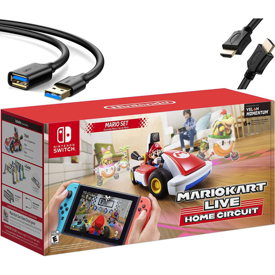 Refurbished Nintendo 2020 Newest - Mario Kart Live: Home Circuit - Mario Set Edition - Holiday Family Gaming Bundle for Nintendo Switch, ..