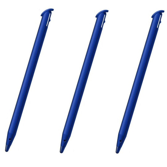 3x 2DS XL Blue Stylus Rigid Plastic Touch Pen for Nintendo