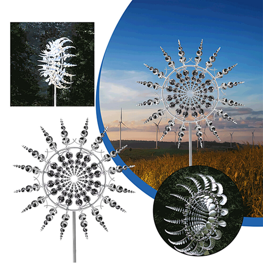 Outdoor Metal Windmill Garden Decoration Fashion Courtyard Wind Spinners