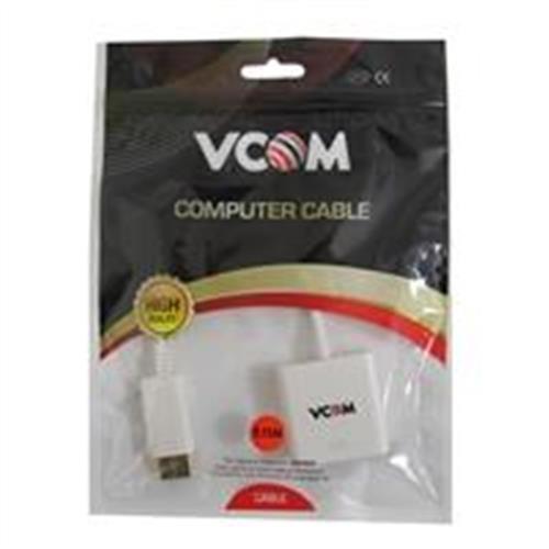 VCOM CG601-0.15 video cable adapter 0.15 m DisplayPort HDMI Type A (Standard) White