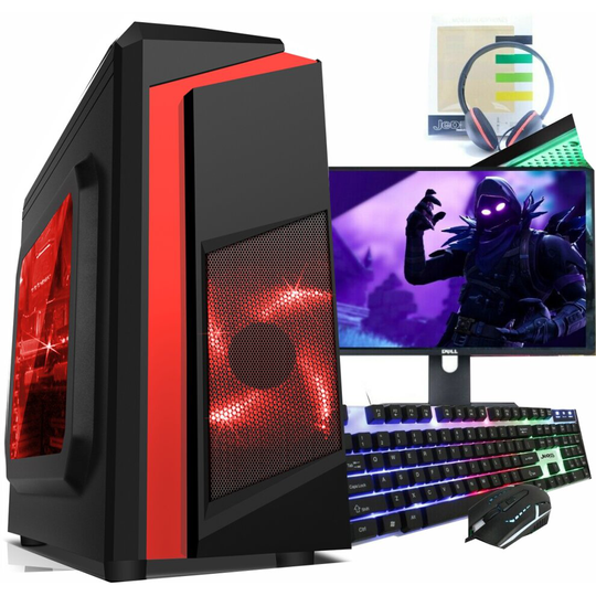 (1TB HDD, Onboard Graphic ) Intel Core i5 Gaming PC Monitor Bundle 1TB HDD 8GB GT730