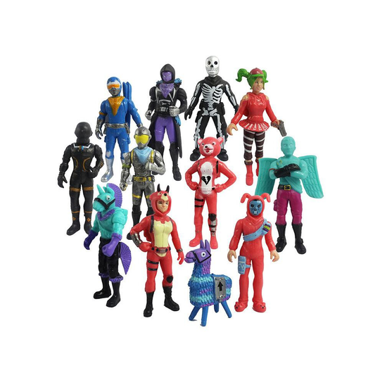 (12pcs) 12pc Fortnight Fortnite PVC Action Figure Pack Game Collection Toy Doll Playset