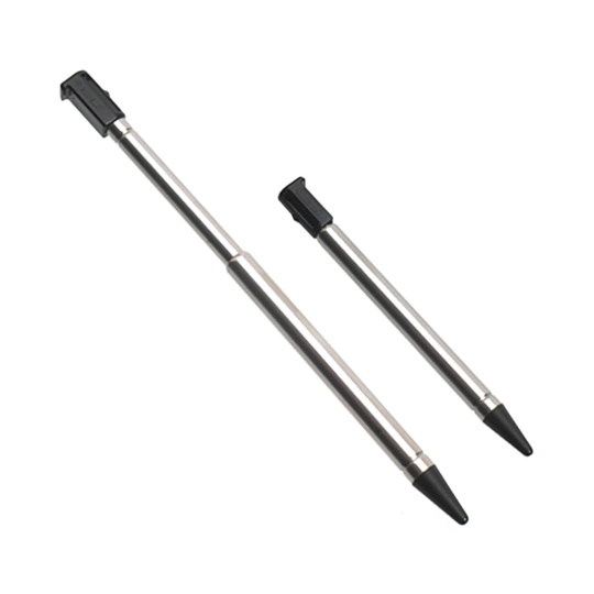 (Black) 2x Extendable Stylus Touch Drawing Gaming Pens for Original 3DS