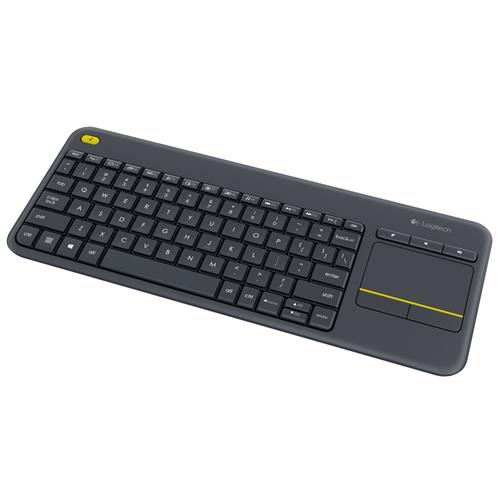 Logitech K400 Plus keyboard RF Wireless QWERTY Nordic Black