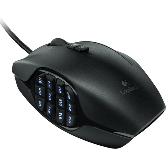 Logitech G600 MMO Gaming Mouse - Black