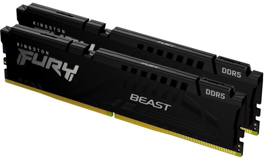 Kingston Fury Beast 64GB (32GB x 2) 5200MT/s DDR5 CL38 Dimm - Black