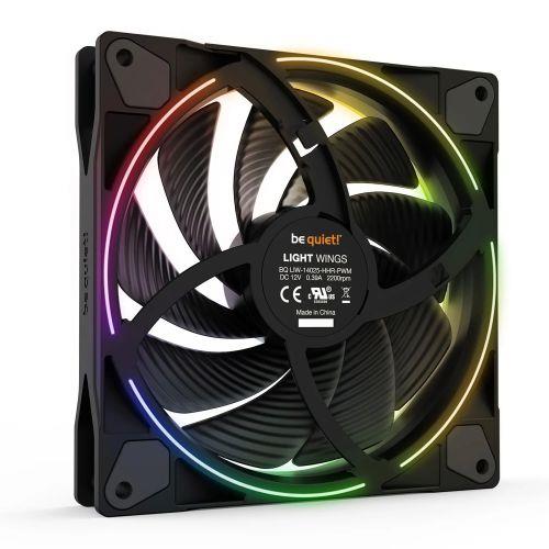 be quiet! Light Wings 140mm ARGB PWM High Speed Fan Black