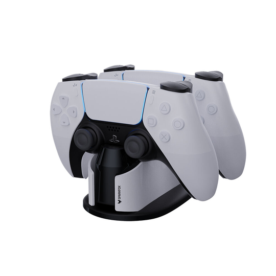 (USB) Dual Charging Dock for Playstation 5 PS5 Controllers (White)