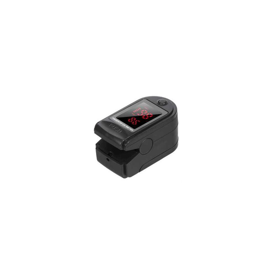 Pulse Oximeter Fingertip Blood Oxygen Saturation Monitor for Pulse Rate & SpO2 Level Portable Pulse Oximeter with Large LED Display and Lanyard Black