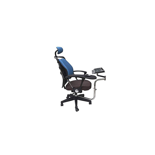 Ergonomic Keyboard Laptop Mouse Stand Mount, Installed to Chair or Any Round Bar with Maximum 1.96 inch Diagonal Thickness, for Workstation