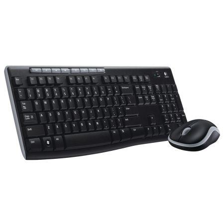 Logitech Wireless Combo MK270 keyboard Mouse included USB QWERTY English Black