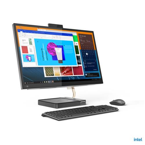 Lenovo IdeaCentre 5 Intel Core i5 68.6 cm (27") 2560 x 1440 pixels 8 GB DDR4-SDRAM 1000 GB SSD All-in-One PC Windows 11 Home Wi-Fi 6 (802.11ax) Grey
