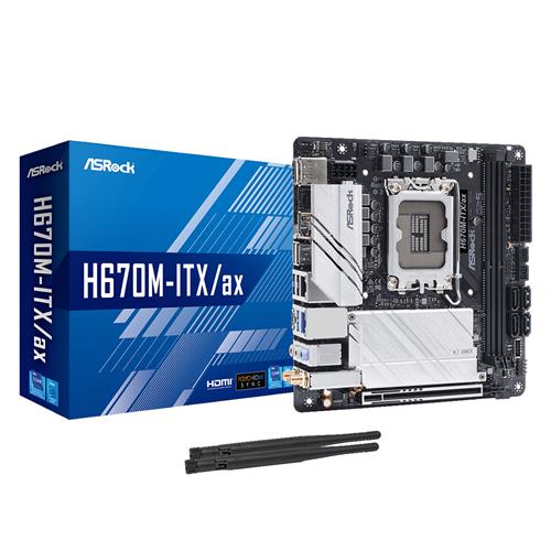Asrock H670M-ITX/ax Intel H670 LGA 1700 mini ITX