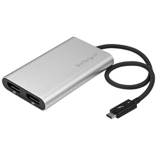 StarTech.com Thunderbolt 3 to Dual DisplayPort Adapter - 4K 60 Hz - Windows Only Compatible