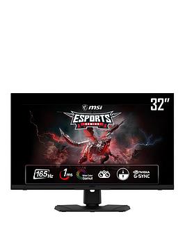Msi Optix Mag321Qr 32 Inch, Quad Hd, 165Hz, 1Ms, Ips, G-Sync Compatible Flat Gaming Monitor